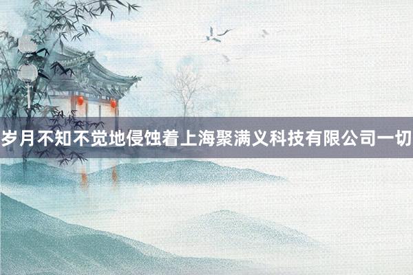 岁月不知不觉地侵蚀着上海聚满义科技有限公司一切
